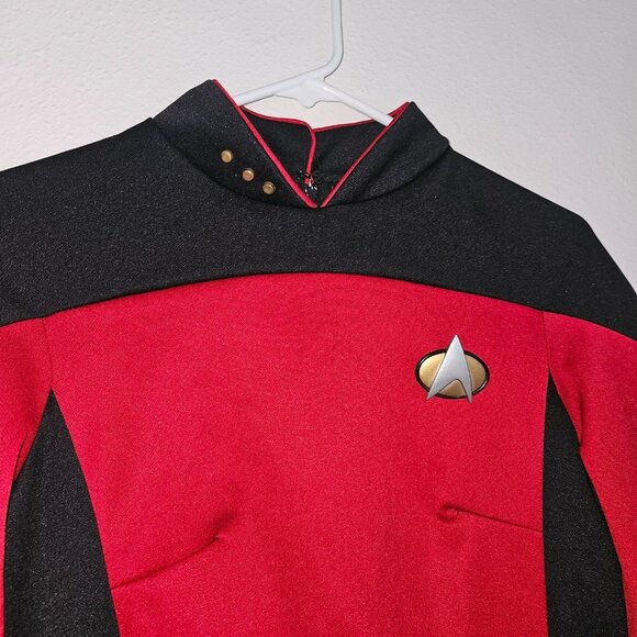 Star Trek Next Generation Picard Red Uniform Halloween Costume JLP Adult Small - Picture 3 of 15